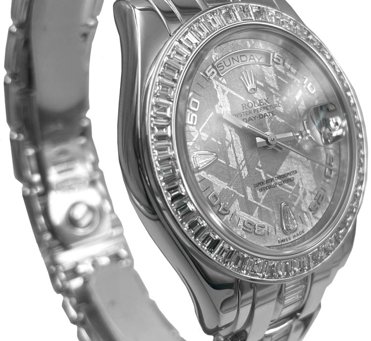 Rolex Day-date Platinum Masterpiece Meteorite Dial M18956r Box Papers