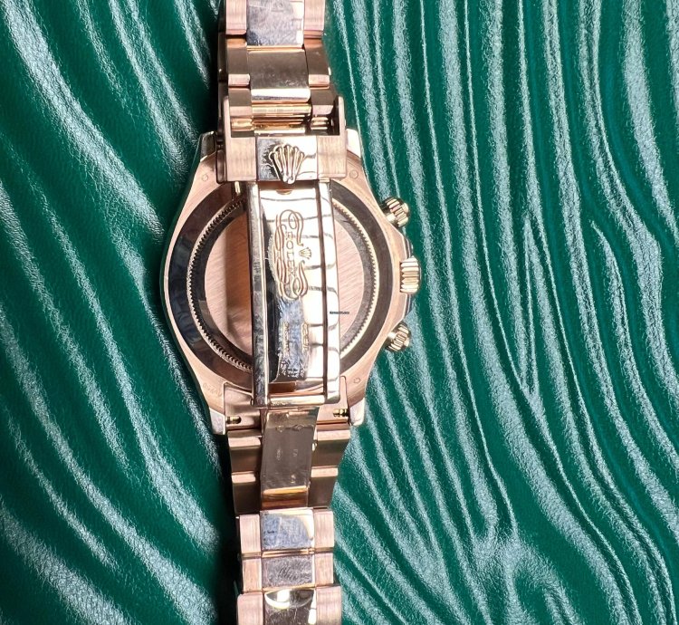Rolex Daytona 116505 Rainbow Rose Gold Custom Diamonds