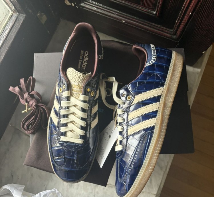 Adidas Samba Navy Croc Sneakers