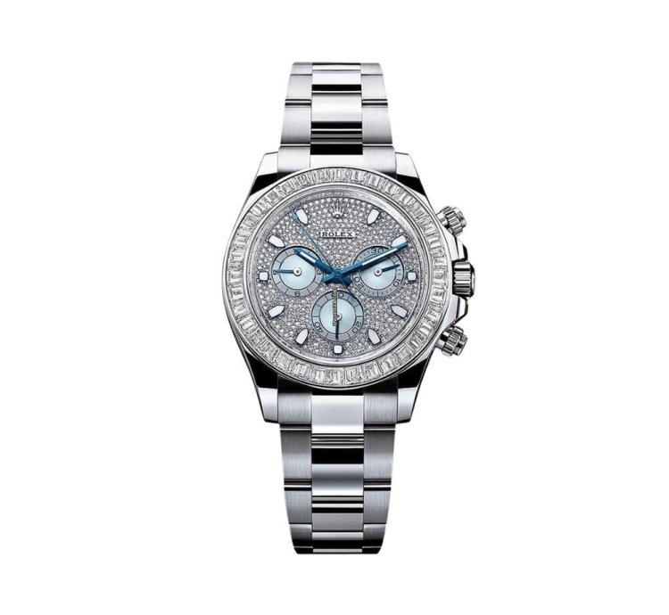 Rolex Daytona 116576tbr Platinum Pave Diamond Dial