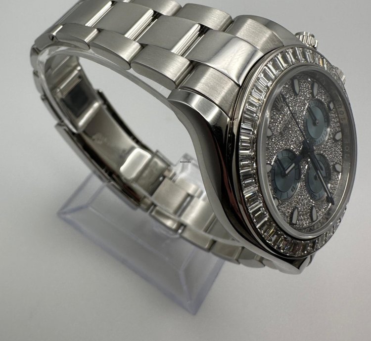 Rolex Daytona 116576tbr Platinum Pave Diamond Dial