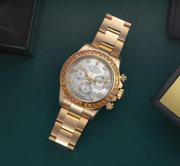 Rolex Daytona 116578saco Orange Sapphire Saco Ultra Rare Full Set