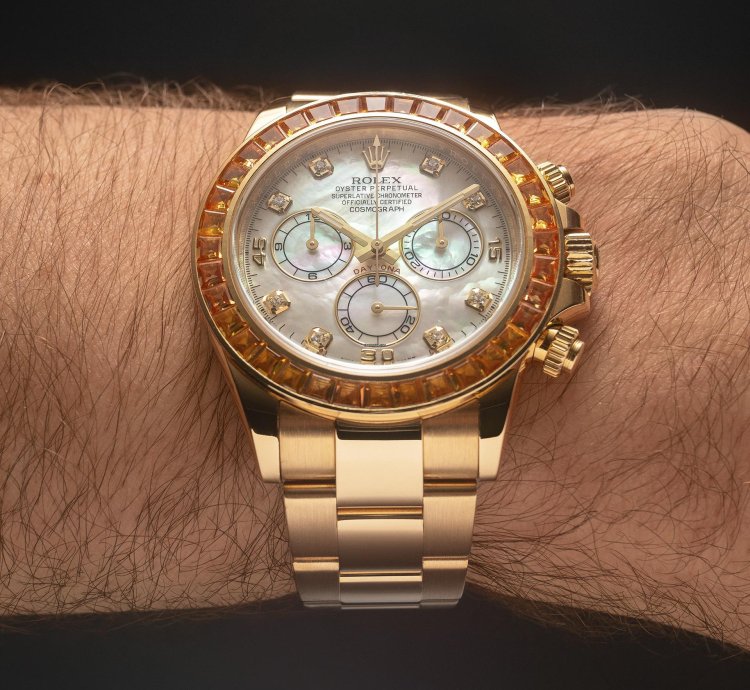 Rolex Daytona 116578saco Orange Sapphire Saco Ultra Rare Full Set