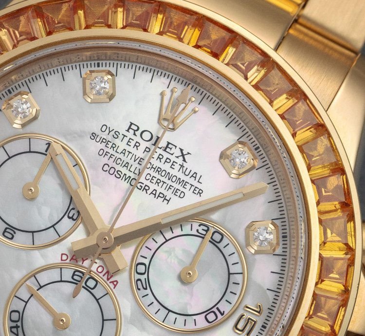 Rolex Daytona 116578saco Orange Sapphire Saco Ultra Rare Full Set