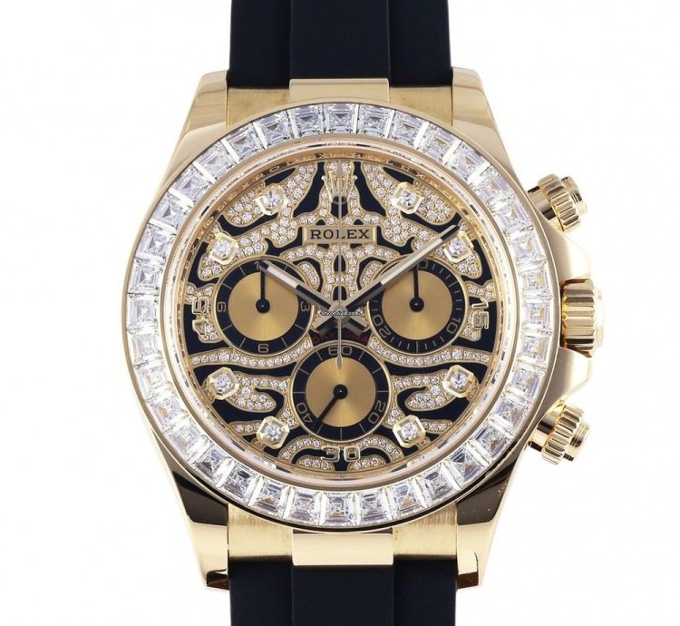 Rolex Daytona 116588tbr Automatic Yellow Gold Good