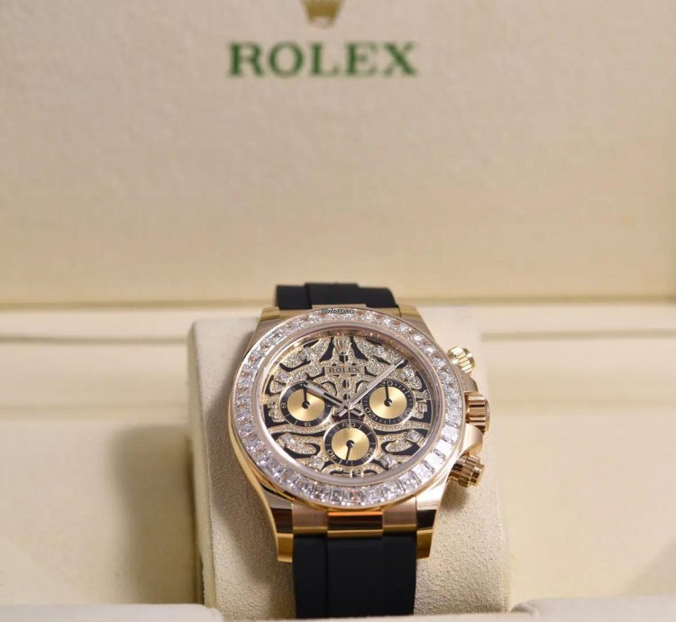 Rolex Daytona 116588tbr Neu 2022 Full Set Eye Of The Tiger Yellow Gold Gelbgold