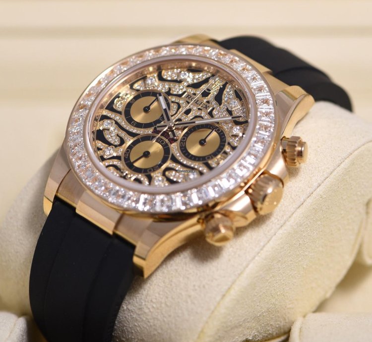 Rolex Daytona 116588tbr Neu 2022 Full Set Eye Of The Tiger Yellow Gold Gelbgold