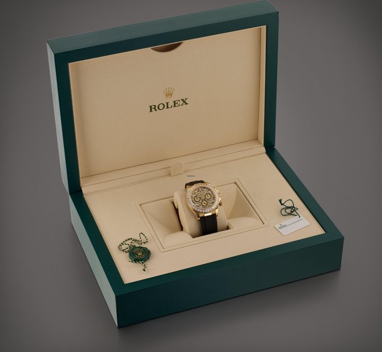 Rolex Daytona 116588tbr Neu 2022 Full Set Eye Of The Tiger Yellow Gold Gelbgold