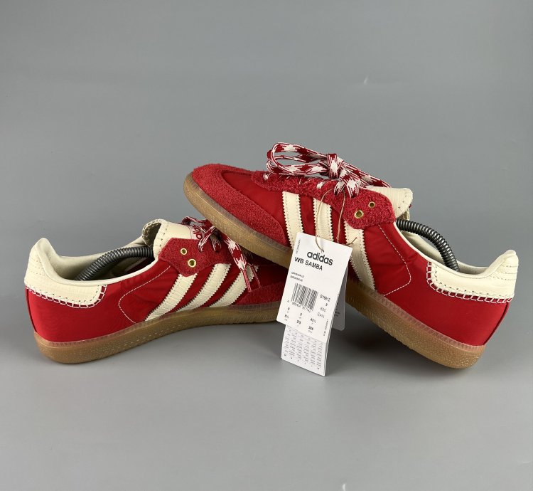 Adidas Samba Wales Bonner Red Men Sneakers Us9 5