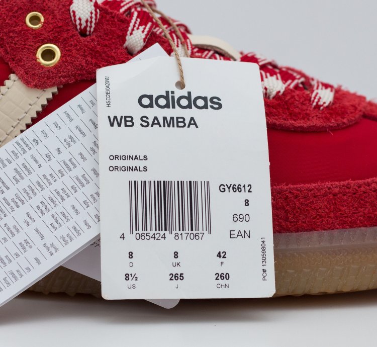 Adidas Samba Wales Bonner Red White