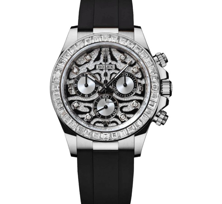 Rolex Daytona 116589tbr Daytona Eye Of The Tiger White Gold Oysterflex Unworn 2022
