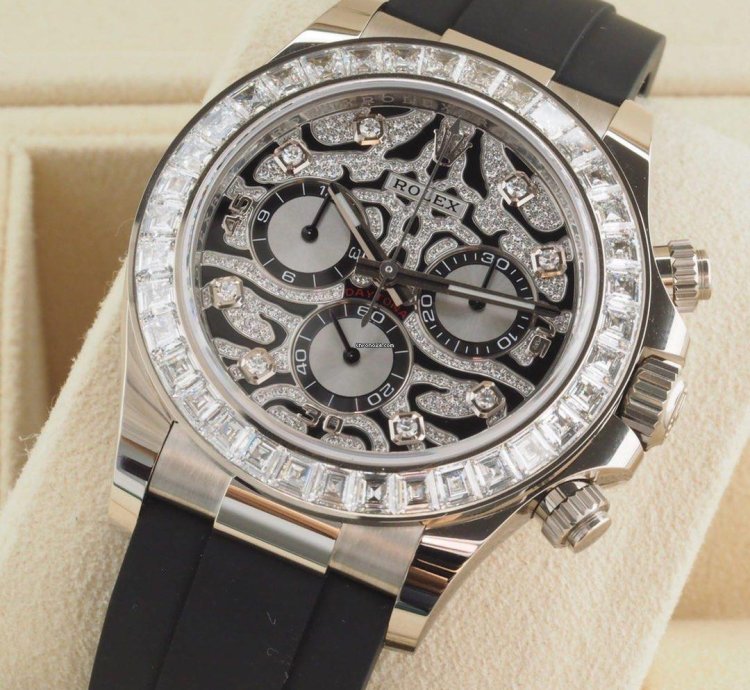 Rolex Daytona 116589tbr Neu 2023 Full Set Eye Of The Tiger White Gold Wei Gold