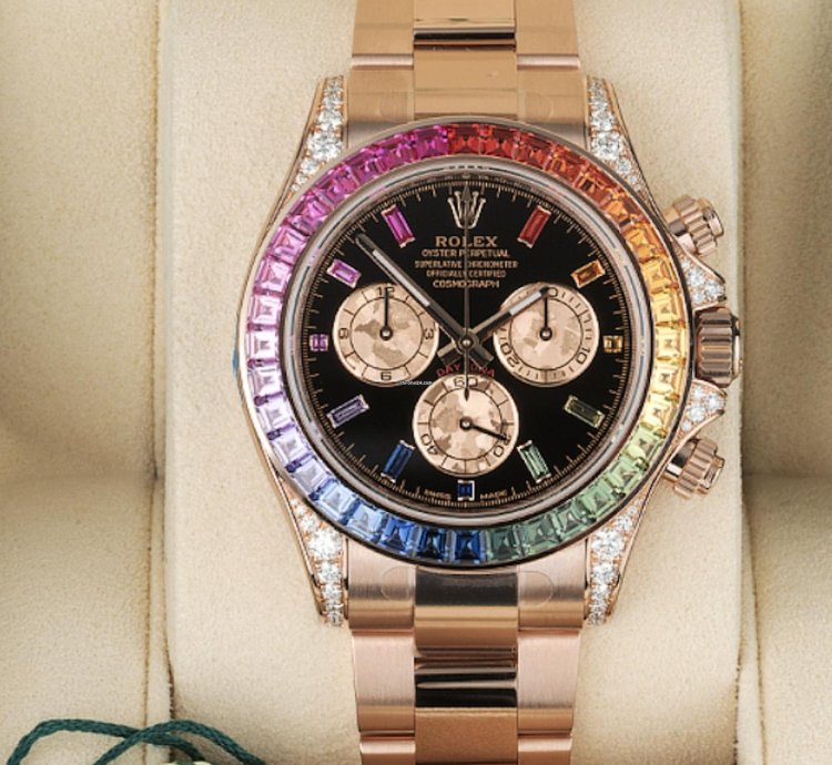 Rolex Daytona 116595rbow Neu 2023 Rainbow Fullset