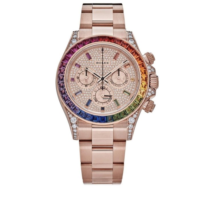 Rolex Daytona 116595rbow Pave Neu 2023 Rainbow Fullset