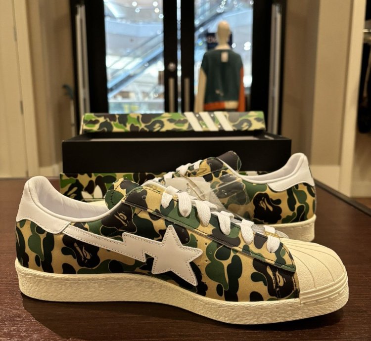 Adidas Superstar Bape Abc Camo Green