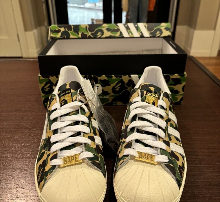 Adidas Superstar Bape Abc Camo Green