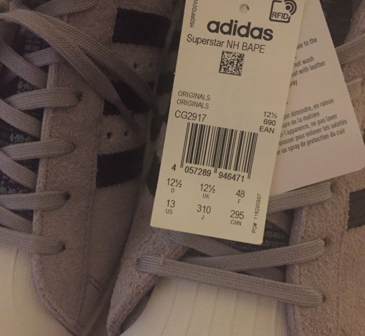 Adidas Superstar Boost Bape Neighborhood