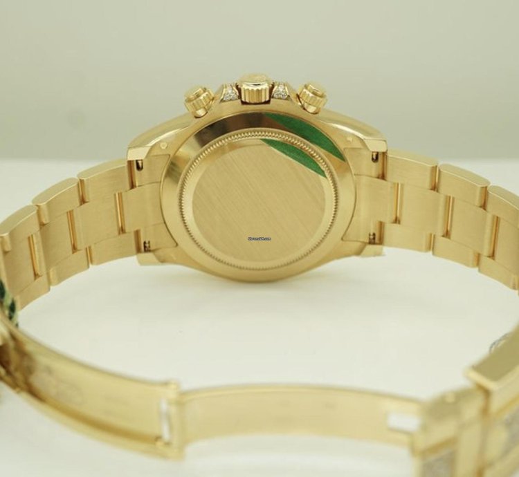 Rolex Daytona 116598tbr Neu 2022 Full Set Eye Of The Tiger Pave Yellow Gold Gelbgold