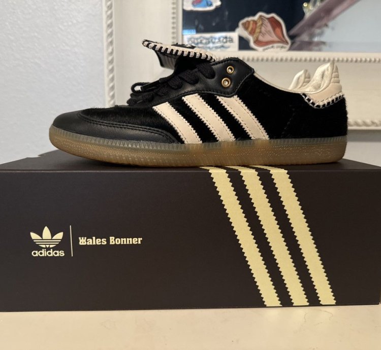 Adidas Wales Bonner Black Pony Fur Sambas