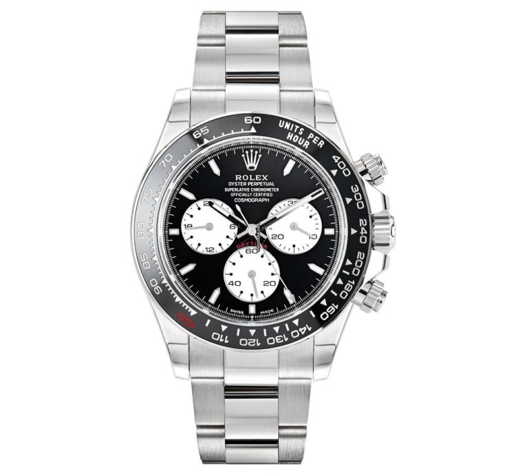 Rolex Daytona 126529ln Le Mans 18k White Gold Black Dial 40 Mm