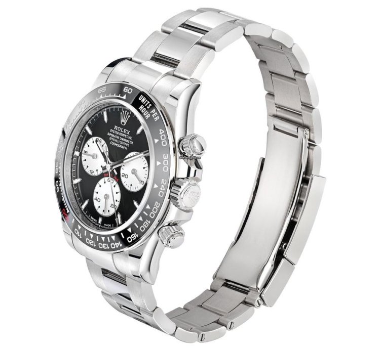 Rolex Daytona 126529ln Le Mans 18k White Gold Black Dial 40 Mm