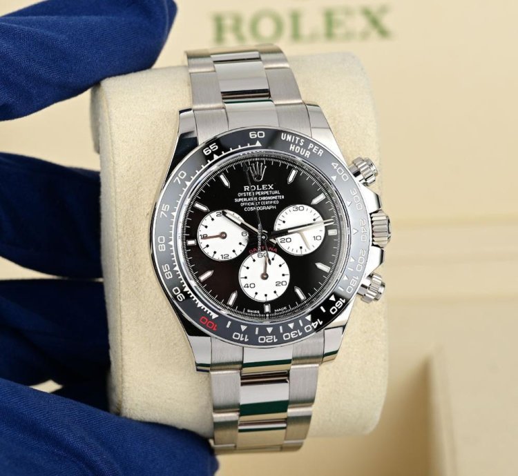 Rolex Daytona 126529ln Le Mans 18k White Gold Black Dial 40 Mm