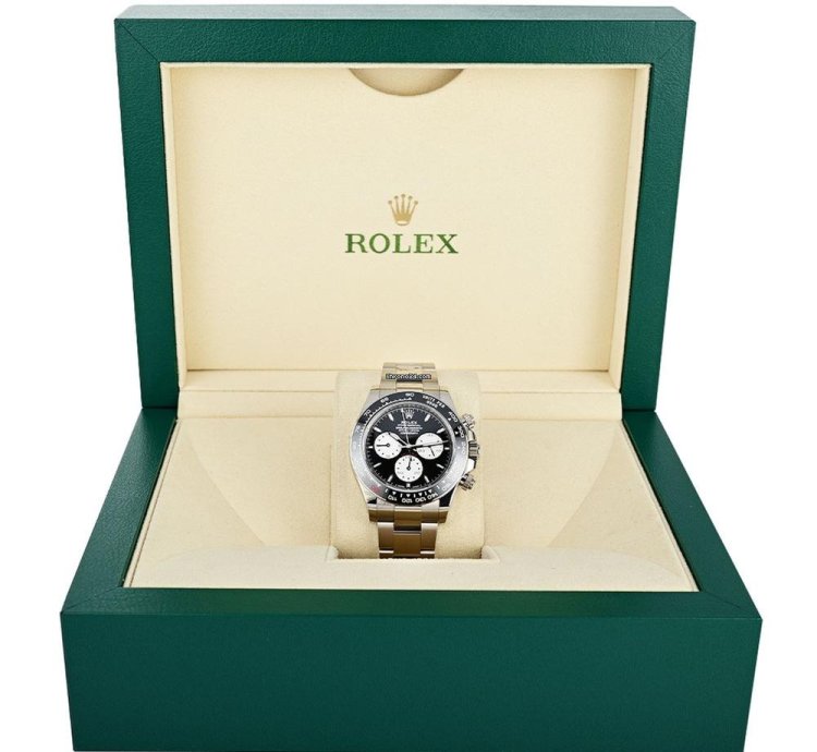 Rolex Daytona 126529ln Le Mans 18k White Gold Black Dial 40 Mm
