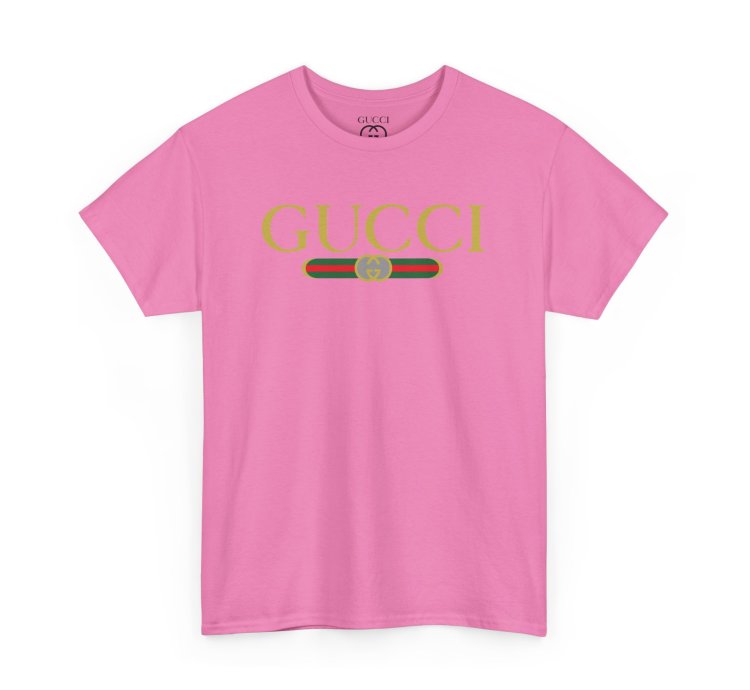 Gucci Gg Logo Pink T-shirt - Size Usa