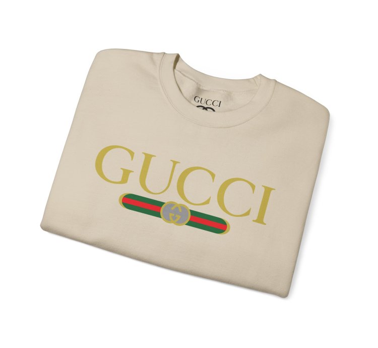 Gucci Gg Logo Sand Sweatshirt - Size Usa