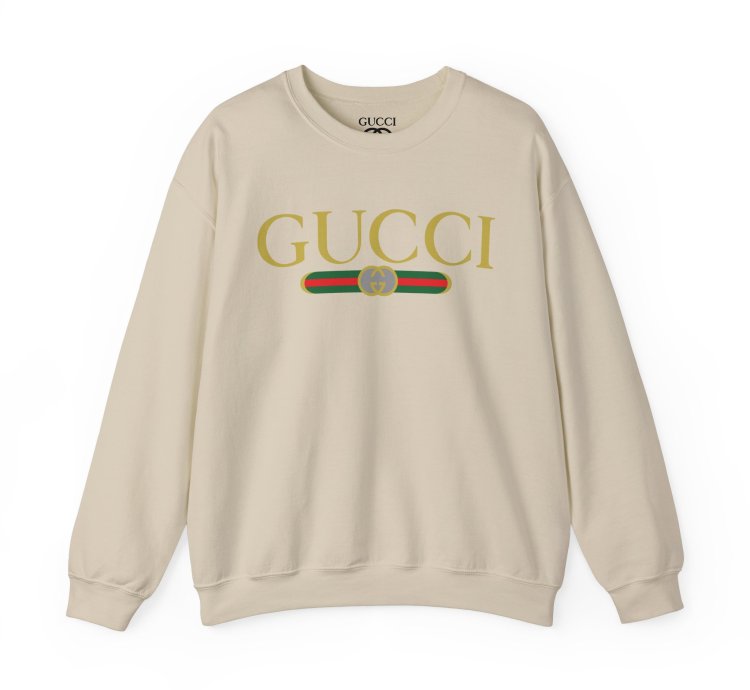 Gucci Gg Logo Sand Sweatshirt - Size Usa