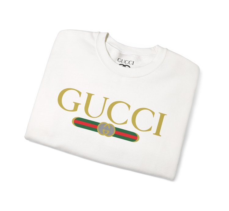Gucci Gg Logo White Sweatshirt - Size Usa