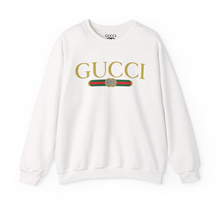 Gucci Gg Logo White Sweatshirt - Size Usa
