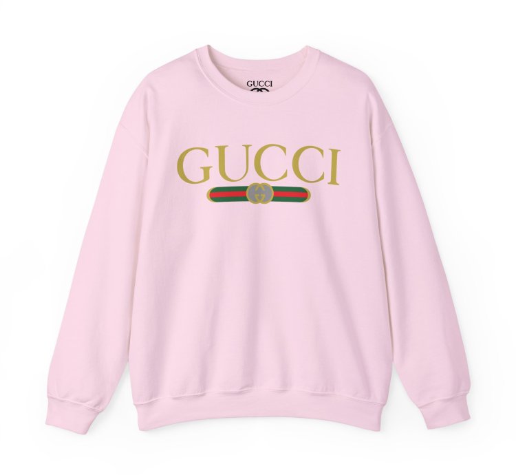 Gucci Gg Logo Light Pink Sweatshirt - Size Usa