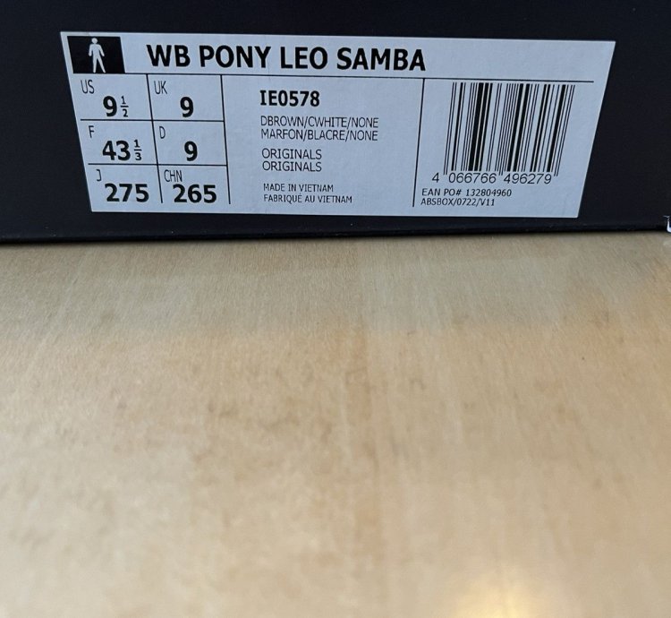 Adidas Wales Bonner Pony Leopard Samba Men 9 5