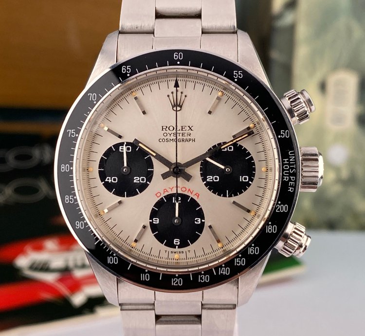 Rolex Daytona 1982 Rolex Daytona 6263 Big Red Silver Dial In Mint Condition Almost Nos