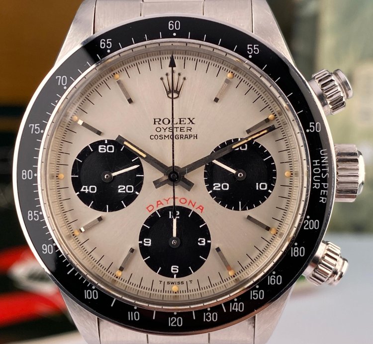Rolex Daytona 1982 Rolex Daytona 6263 Big Red Silver Dial In Mint Condition Almost Nos
