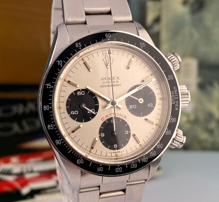 Rolex Daytona 1982 Rolex Daytona 6263 Big Red Silver Dial In Mint Condition Almost Nos