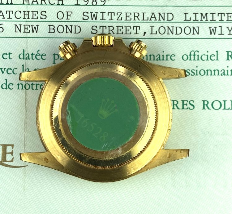 Rolex Daytona 1988 Vintage Daytona 16528 Zenith Porcelain Diamonds 4 Line Dial Serial
