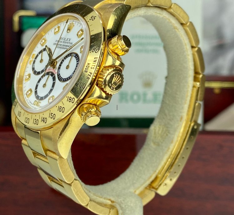 Rolex Daytona 1988 Vintage Daytona 16528 Zenith Porcelain Diamonds 4 Line Dial Serial