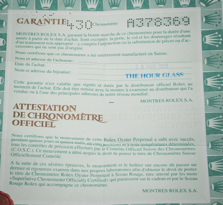 Rolex Daytona 1999 All Original Paperwork