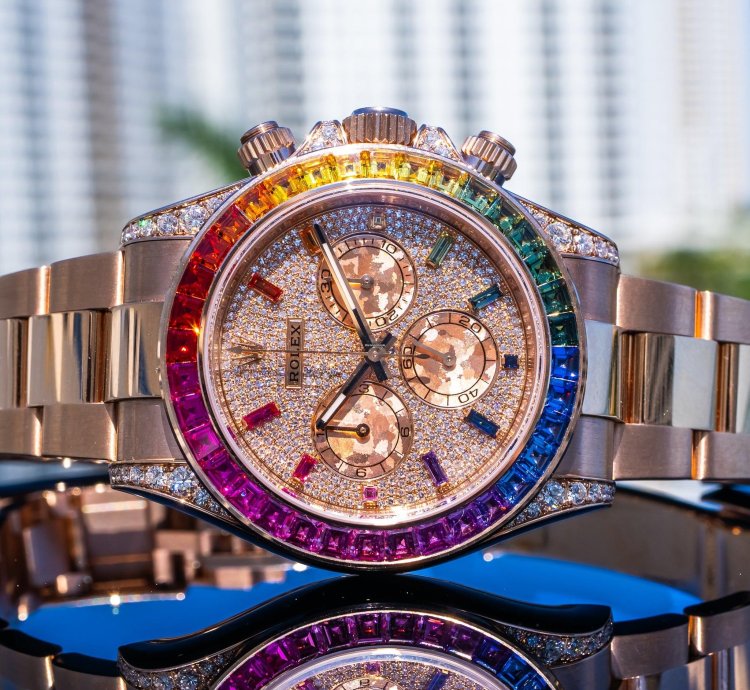 Rolex Daytona 2019 Daytona 116595rbow Pave Dial 40mm