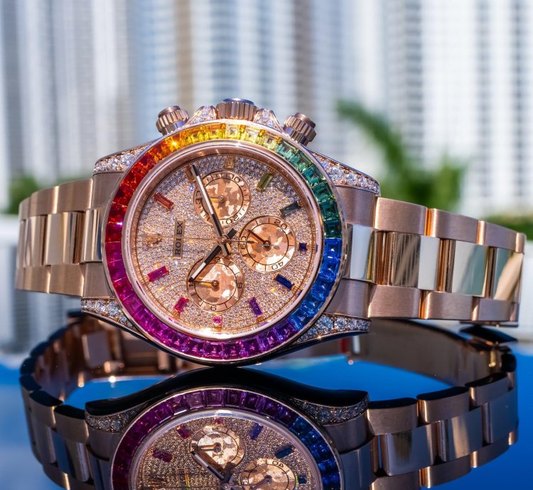 Rolex Daytona 2019 Daytona 116595rbow Pave Dial 40mm