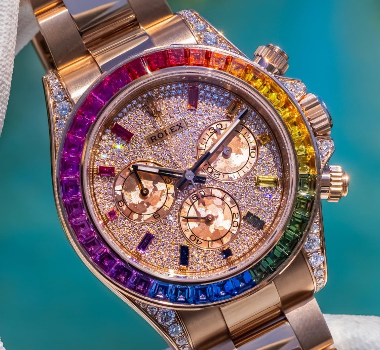 Rolex Daytona 2019 Daytona 116595rbow Pave Dial 40mm