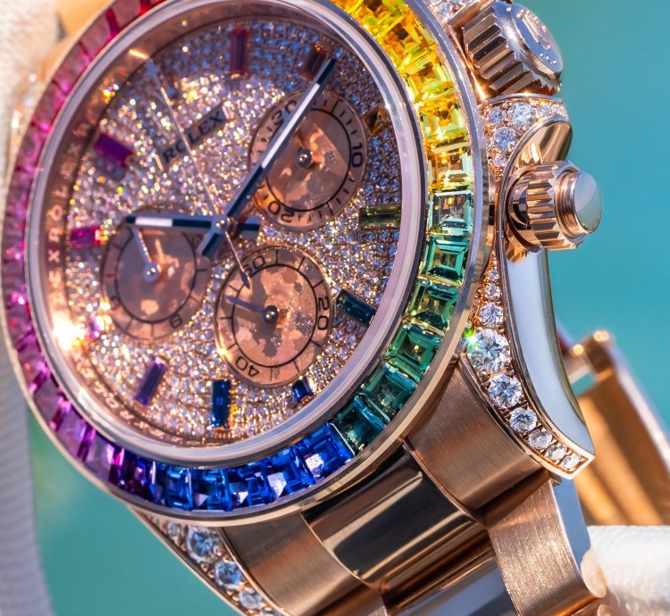 Rolex Daytona 2019 Daytona 116595rbow Pave Dial 40mm