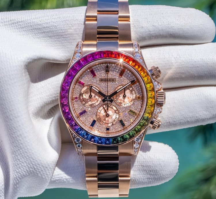 Rolex Daytona 2019 Daytona 116595rbow Pave Dial 40mm