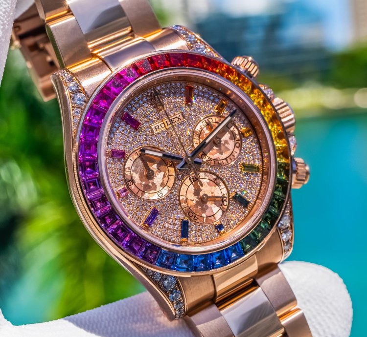 Rolex Daytona 2019 Daytona 116595rbow Pave Dial 40mm