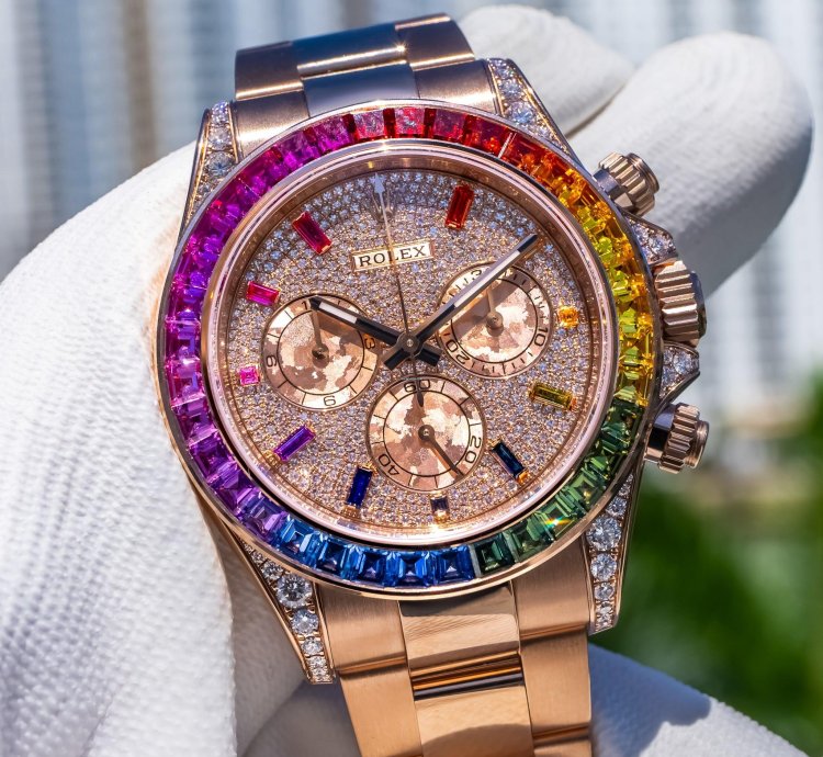 Rolex Daytona 2019 Daytona 116595rbow Pave Dial 40mm