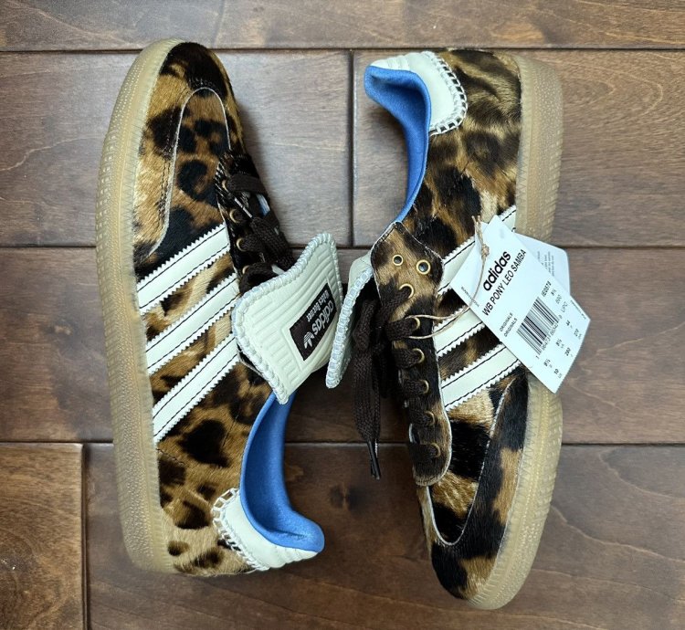 Adidas Wales Bonner Samba Pony In Leopard