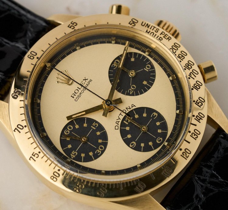 Rolex Daytona 6239 - Champagne Paul Newman Dial - 18k Yellow Gold - Excellent Conditions