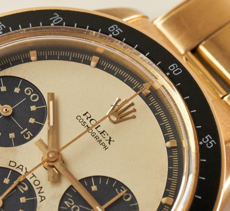 Rolex Daytona 6241 - Champagne Paul Newman Dial - 18k Yellow Gold - Oxidised Case